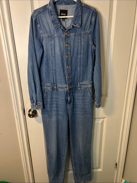 own Pants - 17. Denim Jumpsuit — Light Blue Women's One-Piece